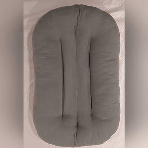 Snuggle Me Organic Bare Infant Lounger - Slate + Organic cotton Cover